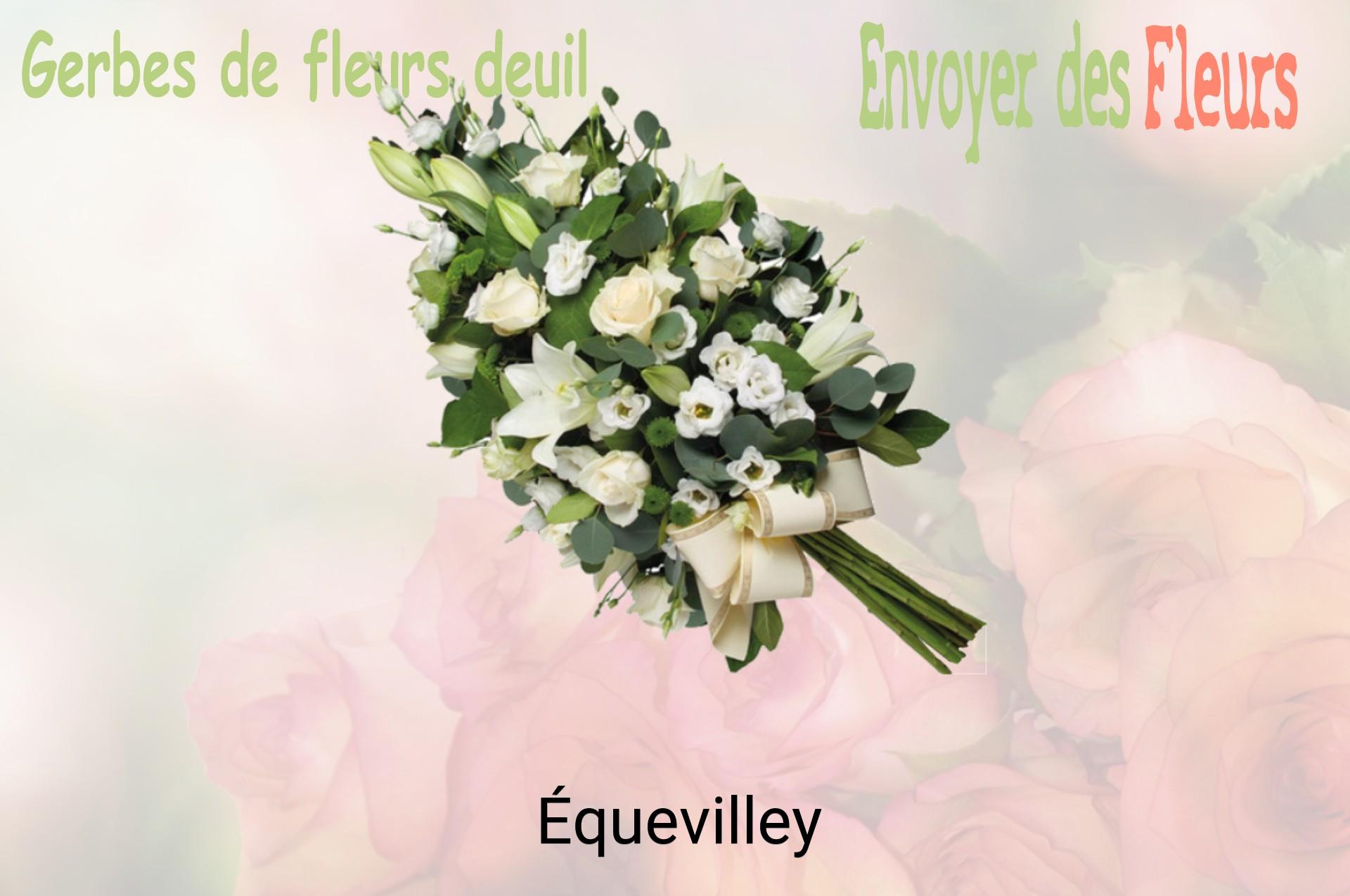 Gerbe de fleurs de deuil livrée à Équevilley